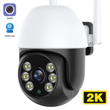 Wifi, Kamera IP Natyrë 4MP 2K Mini Kube Shpejtësi Kamera PTZ 1080P AI Auto Ndjekja Wireless në Shtëpi të Sigurisë CCTV Kamera Camhi P2P