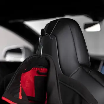 Të qëndrueshme Alumini Hook Pallto Vend Headrest Rrobat Hallkë Seatback Kostum Mbajtës për Tesla Modeli S X Auto Brendshme Pajisje të Reja