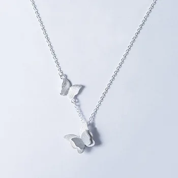925 Sterling Silver flutur Necklaces & Pendants Për Gratë Fashion Lady Festival Dhuratë Sterling-silver-bizhuteri